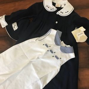 Little Bitty Easter Set in Navy Brand New